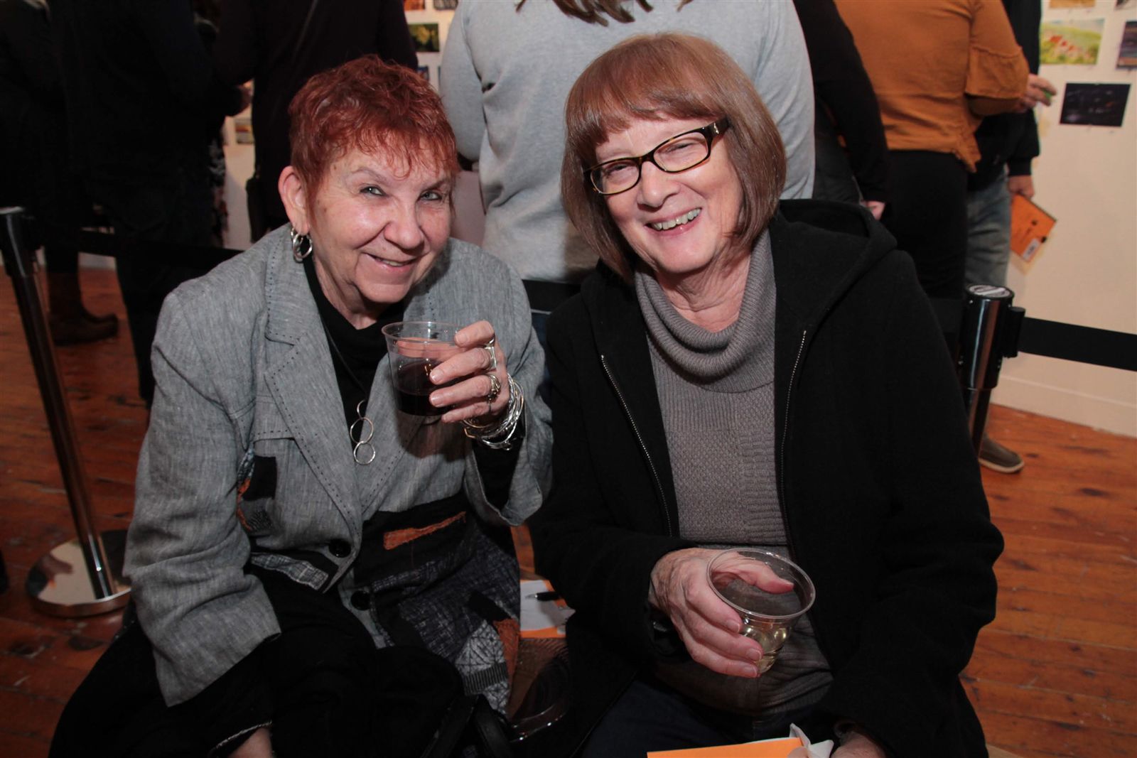 Smiles at Art Off the Wall in Carnegie Art Center